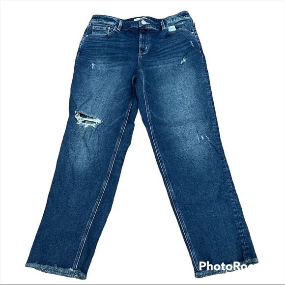 Lane Bryant high rise girlfriend straight jeans - Picture 1 of 10